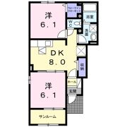 Sunny House 輝 Bの間取り画像