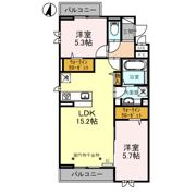 センカ Ⅱの間取り画像