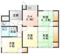 永吉貸家の間取り画像