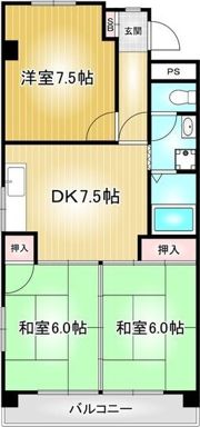 森ハイツの間取り画像