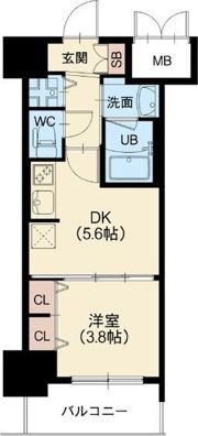 ラクラス本町東の間取り画像