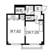プラネシア星の子山科駅前の間取り画像