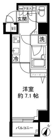 ガリシアヒルズ六本木の間取り画像