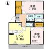 RUPOSEⅢの間取り画像
