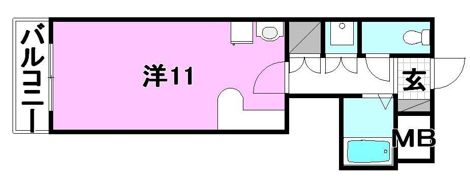 ヴィラ・アンソレイエ南梅本の間取り画像