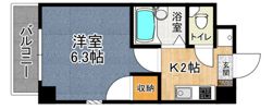 シャンス増岡の間取り画像