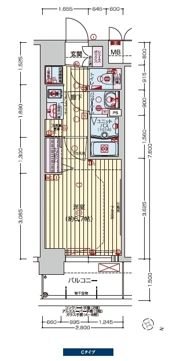 プレサンス塚本ミッドマークの間取り画像
