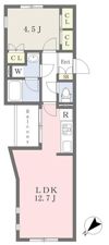 エリテ学芸大学の間取り画像