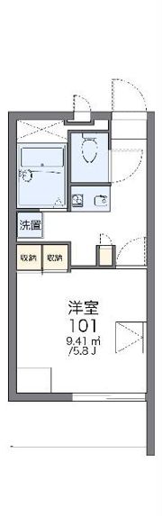 レオパレス楠2の間取り画像