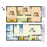 春日原南町4丁目戸建の間取り画像