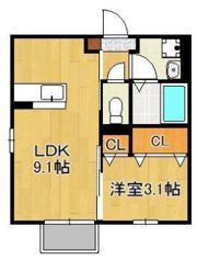 Fuga陣山の間取り画像