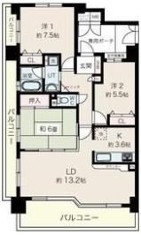 パデシオン浜大津 801号の間取り画像