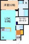 サン・ステージ今泉B棟の間取り画像