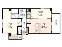 リヴフラッツ皆実町の間取り画像