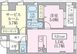 La Cezanne Tokiwaの間取り画像