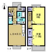 クレール巽B・Cの間取り画像