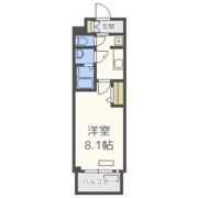 プレサンス心斎橋ソレイユの間取り画像