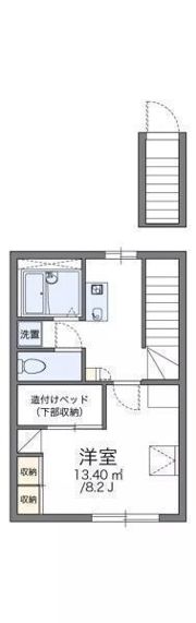 レオパレスプレミール鳥の木の間取り画像
