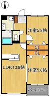 Glan Regale 折尾の間取り画像