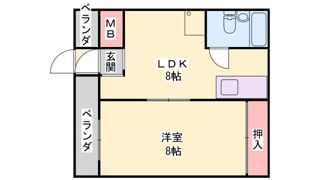 グランディア・ミ・アモーレ鈴蘭台の間取り画像