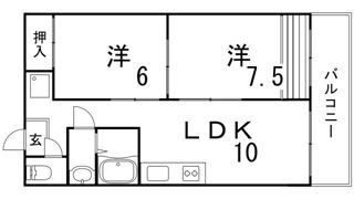 ダイバーシティ神戸長田B棟の間取り画像