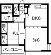 ハイツハツミAの間取り画像