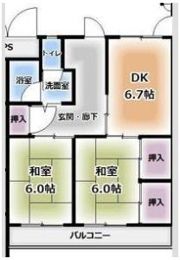 マンション川原の間取り画像