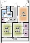 マンション川原の間取り画像
