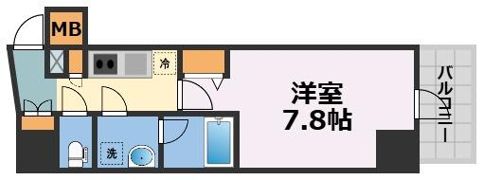 コンフォリア・リヴ天王寺寺田町ソルテラスの間取り画像