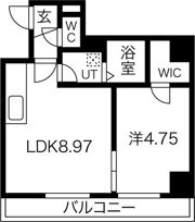 パーラム豊津の間取り画像