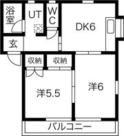 クローバーAの間取り画像