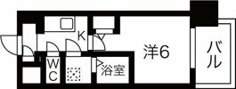 エスリードレジデンス梅田デュオの間取り画像
