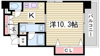 エスティロアール神戸西の間取り画像