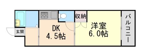イナホハイツの間取り画像