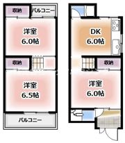 南寺方東通5丁目貸家の間取り画像