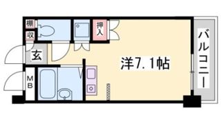 西灘駅前ハイツの間取り画像