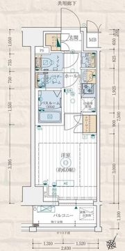 エステムコート横濱大通り公園の間取り画像
