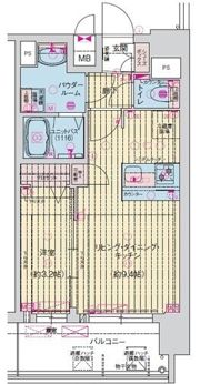 プレサンス緑橋ソレアスの間取り画像