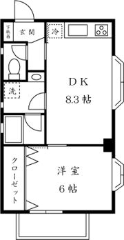 ヴァーチェ自由が丘の間取り画像