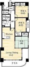クレアコートガーデンタワーの間取り画像