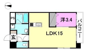 メゾンドール平和通の間取り画像