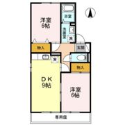 リトルバード津高 B棟の間取り画像