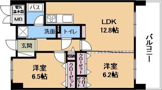 アリウム南草津の間取り画像