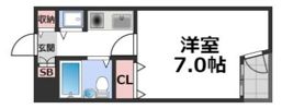 ノアーズアーク桃谷駅前の間取り画像
