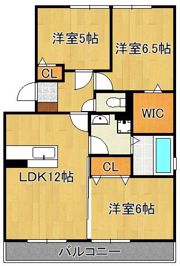 クレールアソウの間取り画像