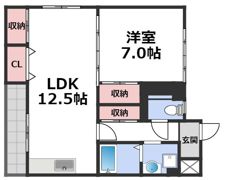 戎フルール谷九の間取り画像
