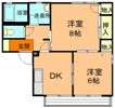 コーポビューラーの間取り画像