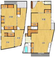 長津1丁目一戸建ての間取り画像