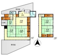 伏原3丁目3番戸建の間取り画像