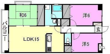 エクセルコート松前の間取り画像